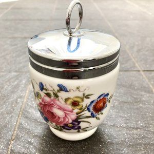 Vintage Royal Worcester King size egg coddler in Bournemouth pattern + bonus